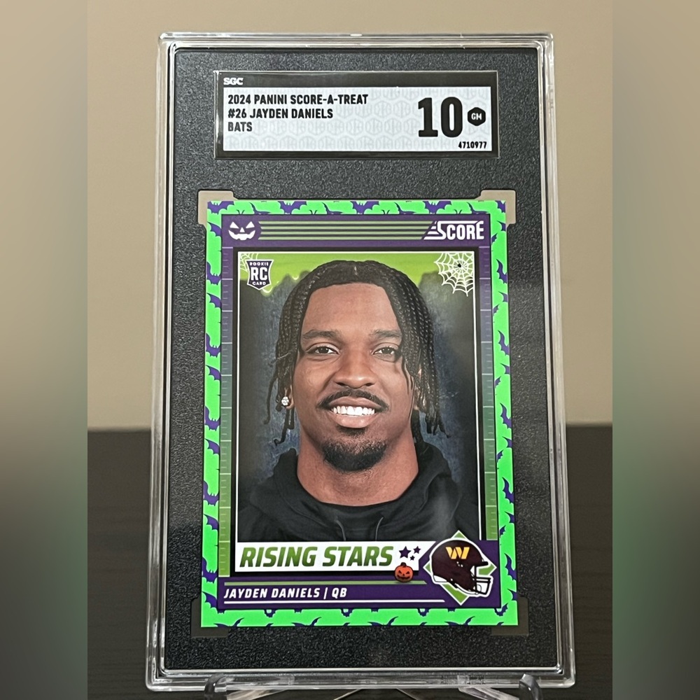 2024 Score A Treat Bats Rising Stars Jayden Daniels SGC 10 Graded Rookie RC 🔥💥🏈